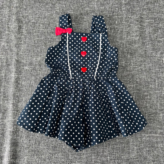 Girls 6-9 Month Blue Jumpsuit With White Spots