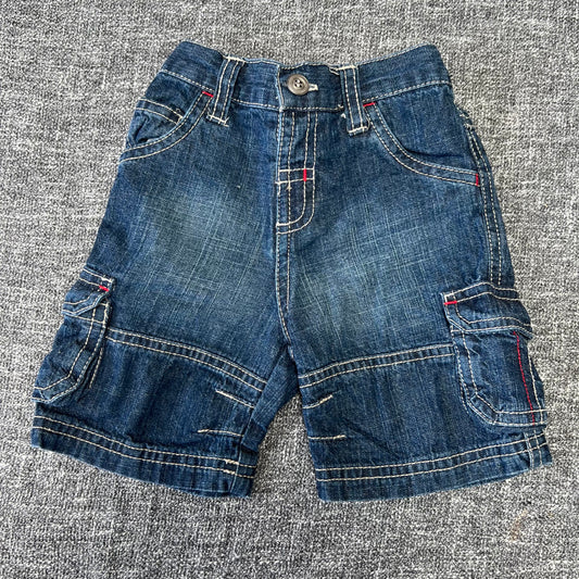 Boys 6-9 Month Blue Denim Cargo Shorts