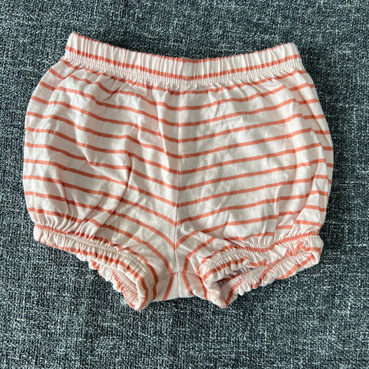 Girls 9-12 Month Peach Striped Shorts