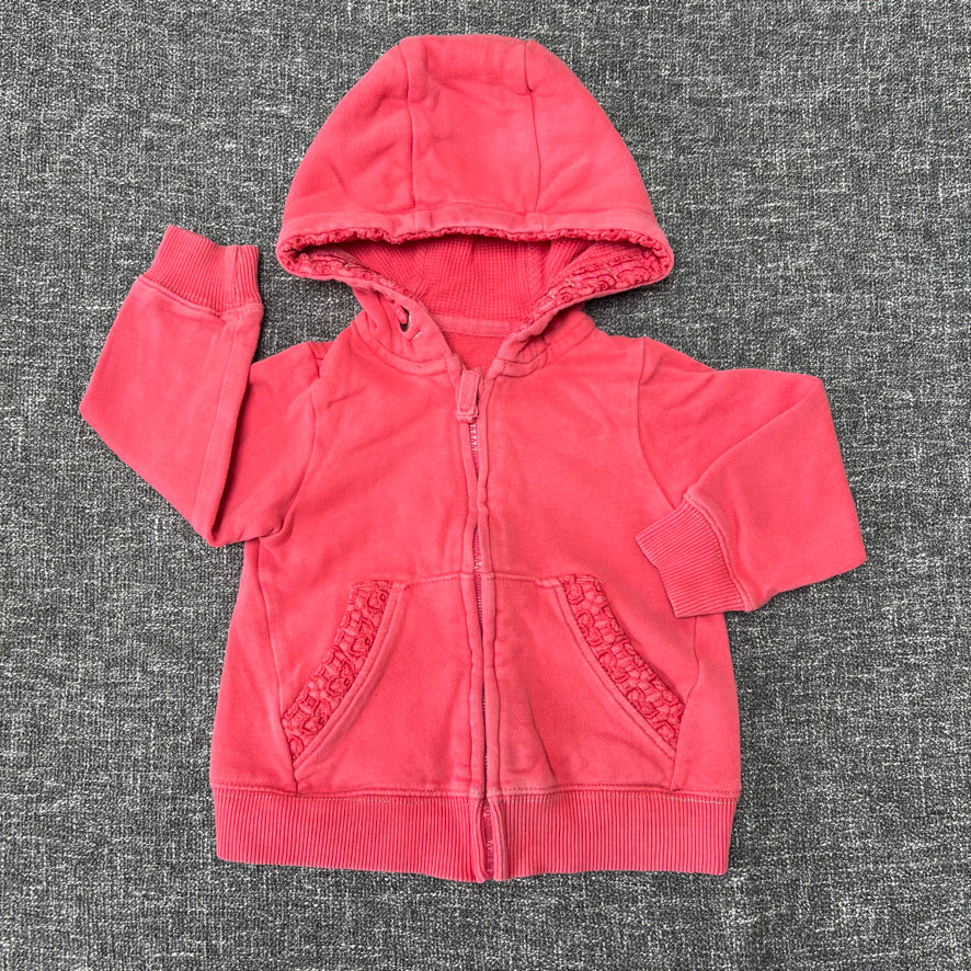 Girls 12-18 Month Peach Hoodie