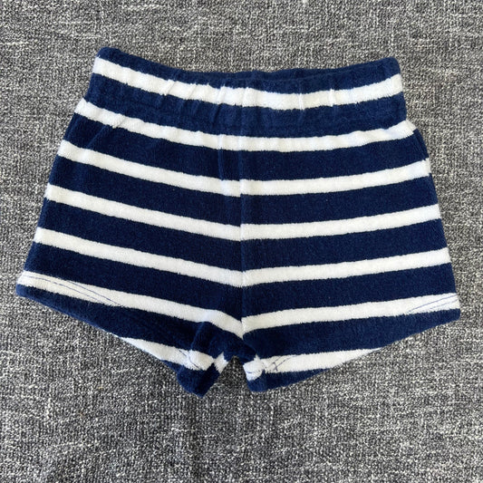 Boys 6-9 Month Blue & White Striped Towelling Style shorts