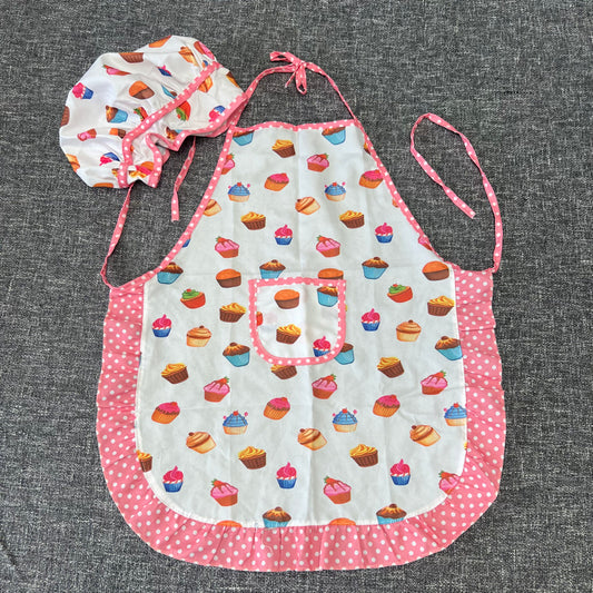 Girls / Boys 4-6 Year Apron & Chef Hat Dress Up Outfit