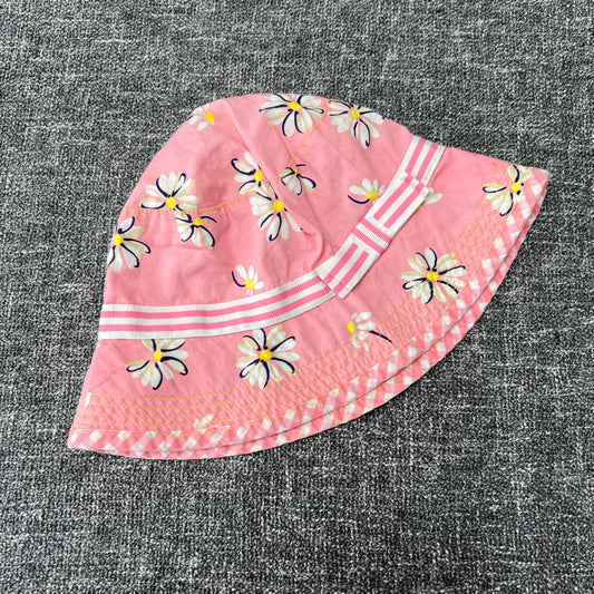 Girls 12-18 Month Pink Floral Print Sun Hat