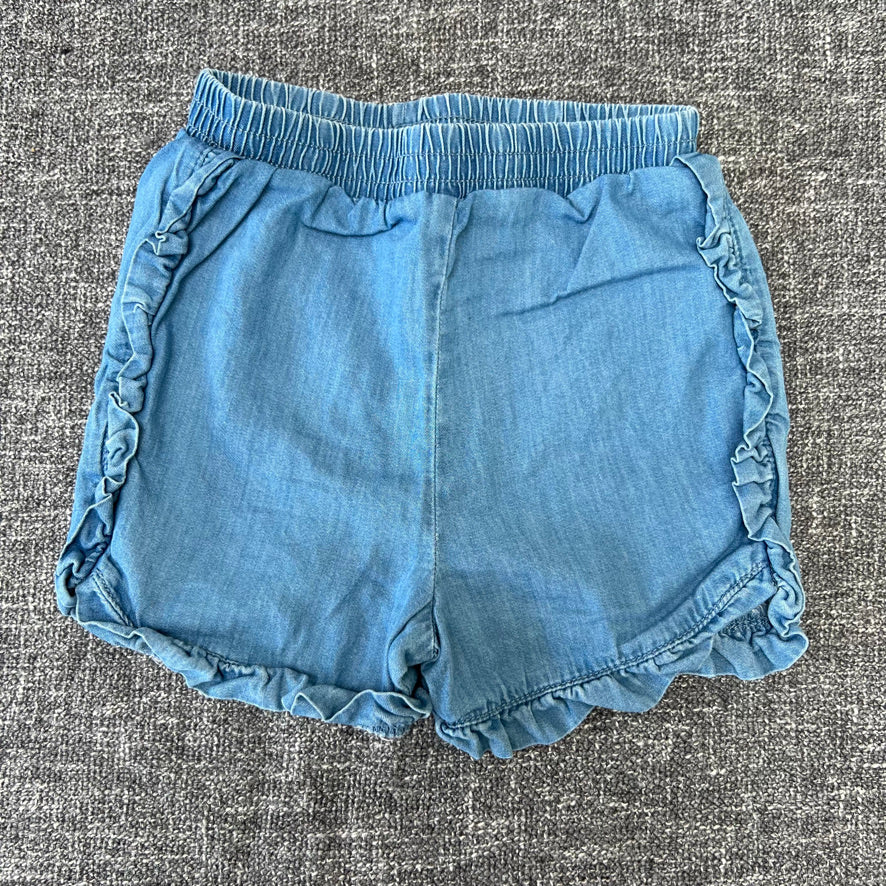 Girls 9-12 Month Blue Denim Style Shorts