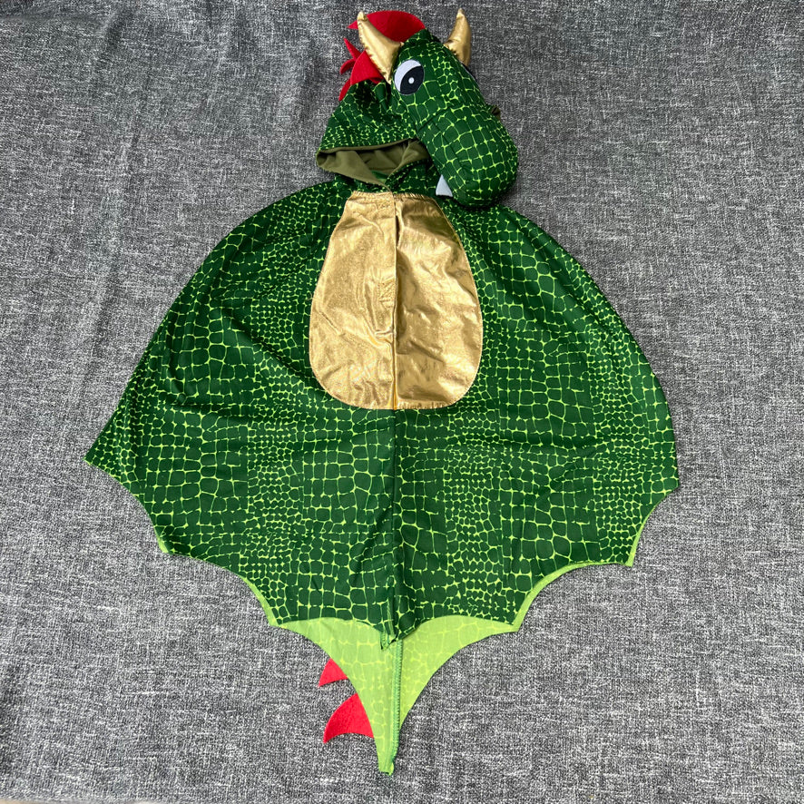 Boys /Girls 3-5 Year Green & Gold Dragon Outfit