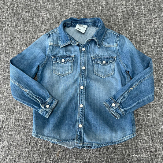 Boys 2-3 Year Blue Denim Shirt