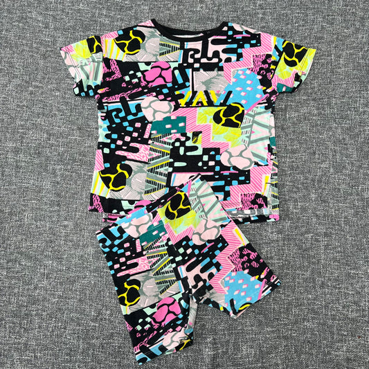 Girls 12-18 Month Multicoloured  T-shirt & Short Outfit