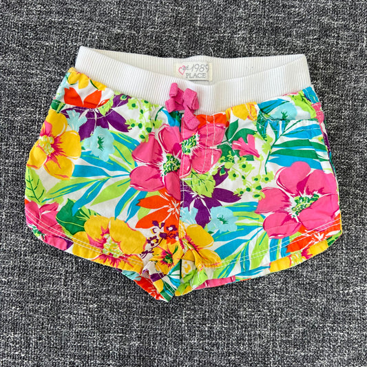 Girls 9-12 Month Multi-coloured Floral Print Shorts