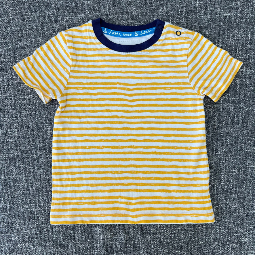 Boys 9-12 Month Yellow & White Striped T-shirt