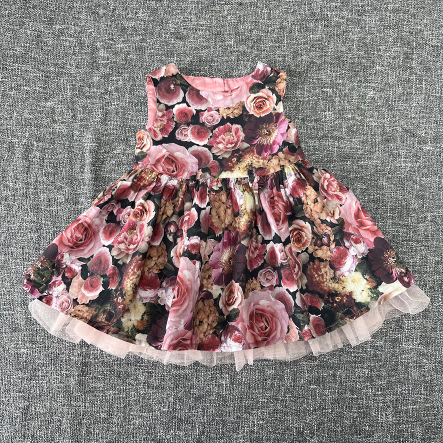 Girls 6-9 Month Pink Floral Print Dress