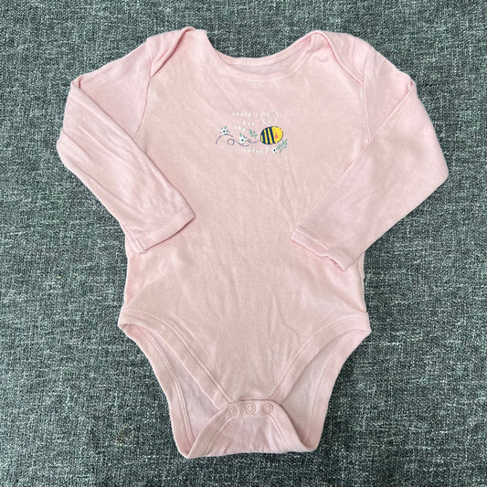 Girls 18-24 Month Pink Long Sleeved Bodysuit "Could I Bee Any Cuter?"