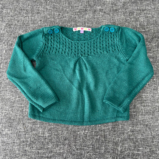 Girls 18-24 Month Green Jumper