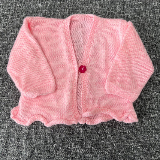 Girls 12-18 Month Pain Pink Knitted Cardigan