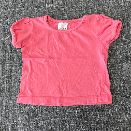 Girls 9-12 Month Plain Pink T-shirt