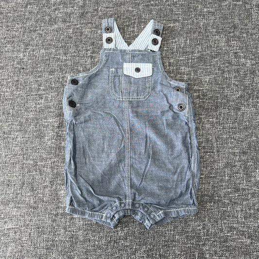 Boys 9-12 Month Light Blue Summer Dungarees