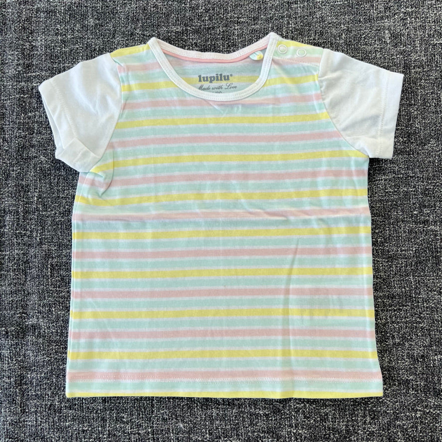 Girls 9-12 Month Pastel Coloured Striped T-shirt