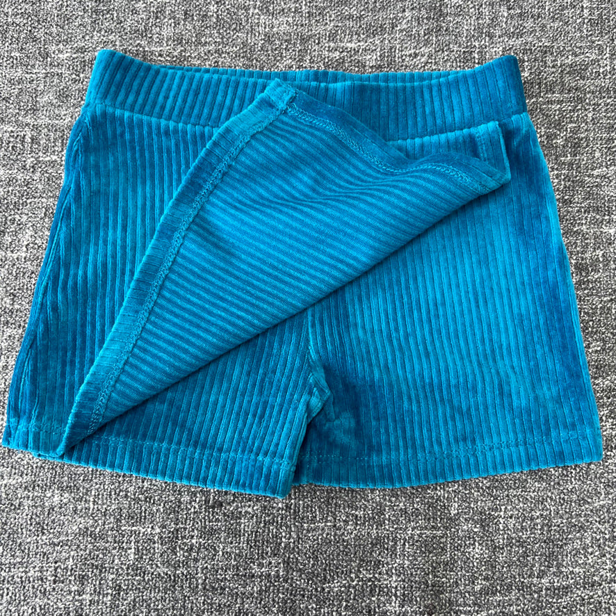 GIrls 2-3 Year Turquoise Ribbed Skort