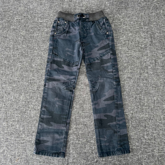 Boys 5-6 Year Blue Camo Print Trousers