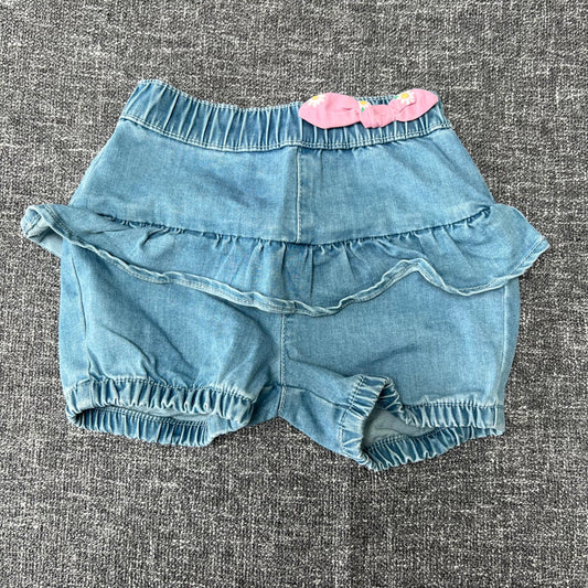 Girls 12-18 Month Blue Denim Shorts