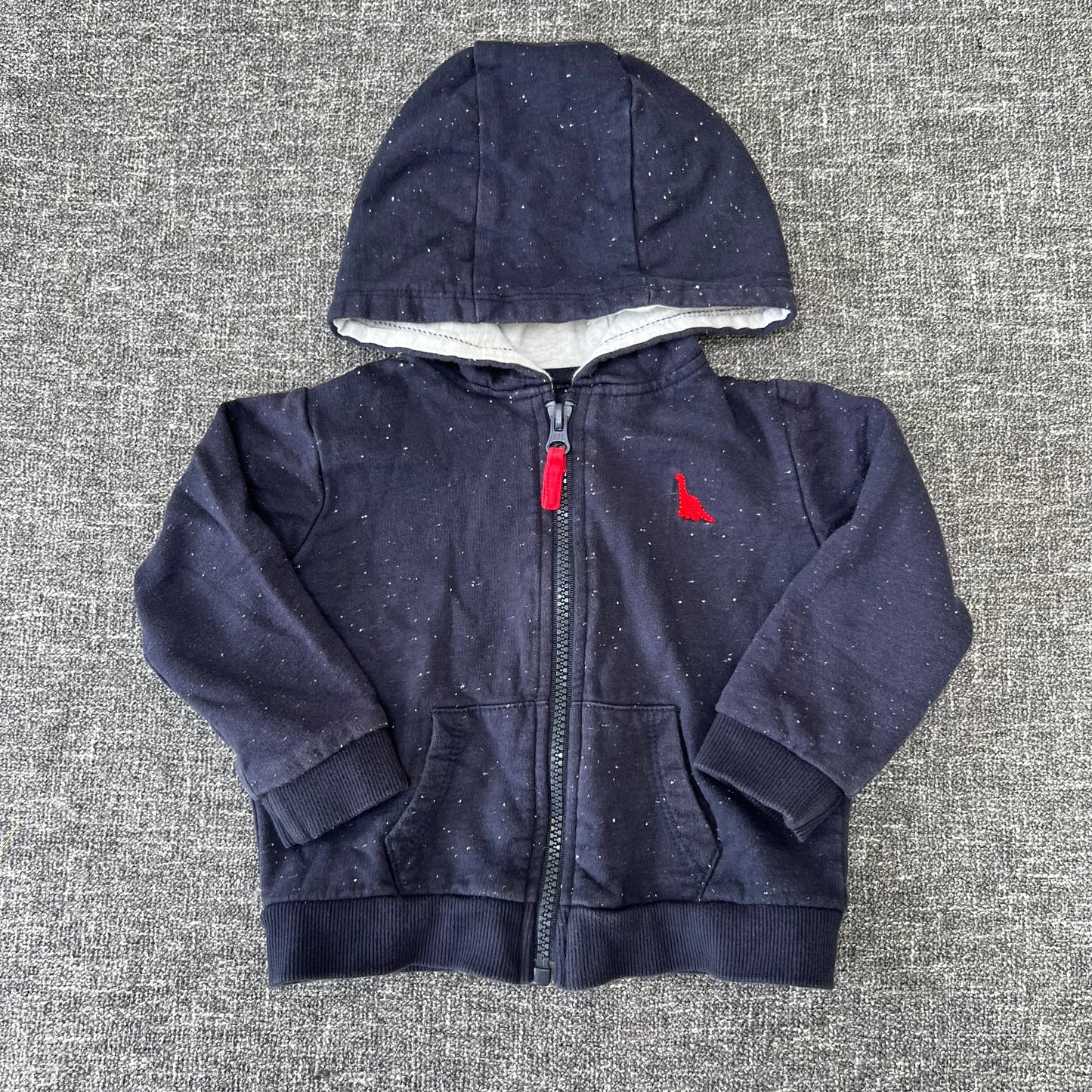 Boys 9-12 Month Navy Blue Zip Front Hoodie