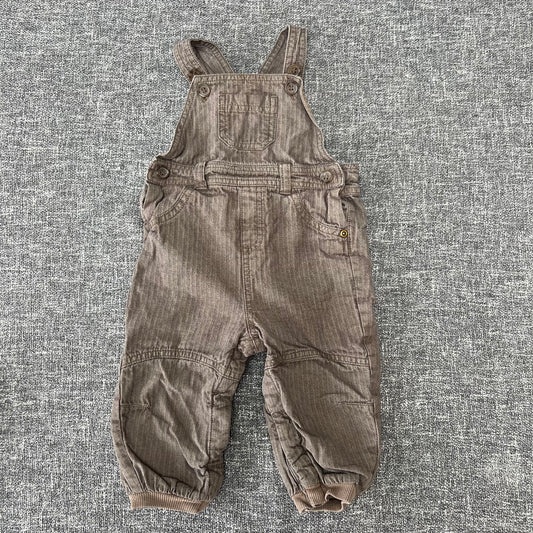 Boys 9-12 Month Brown Dungarees