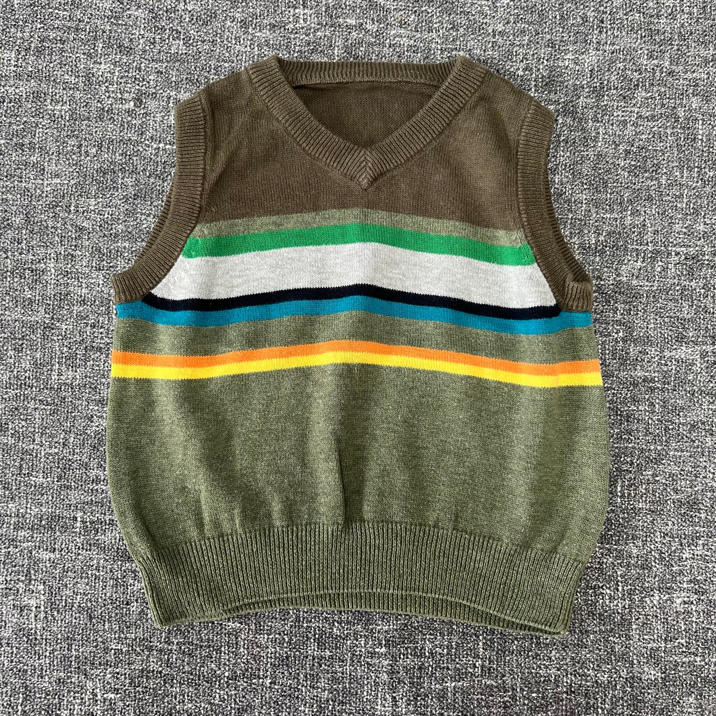 Boys 9-12 Month Green Striped Tank Top