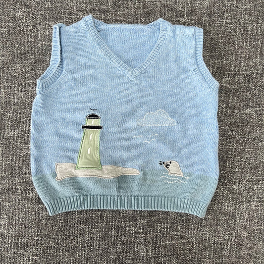 Boys 9-12 Month Blue Lighthouse Tank Top