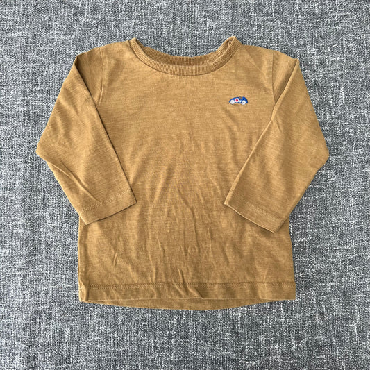 Boys 9-12 Month Light Brown Long Sleeved Top