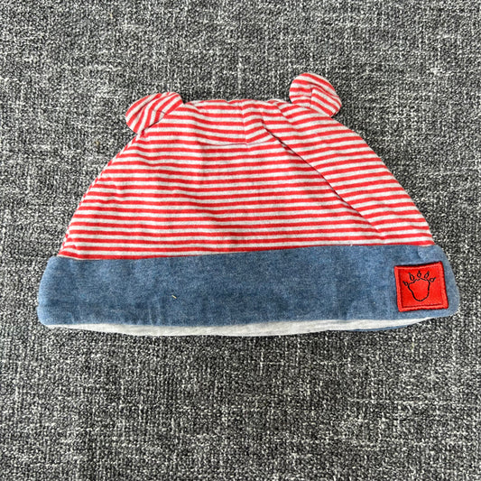 Boys 9-12 Month Red & Grey Striped Gruffalo Hat