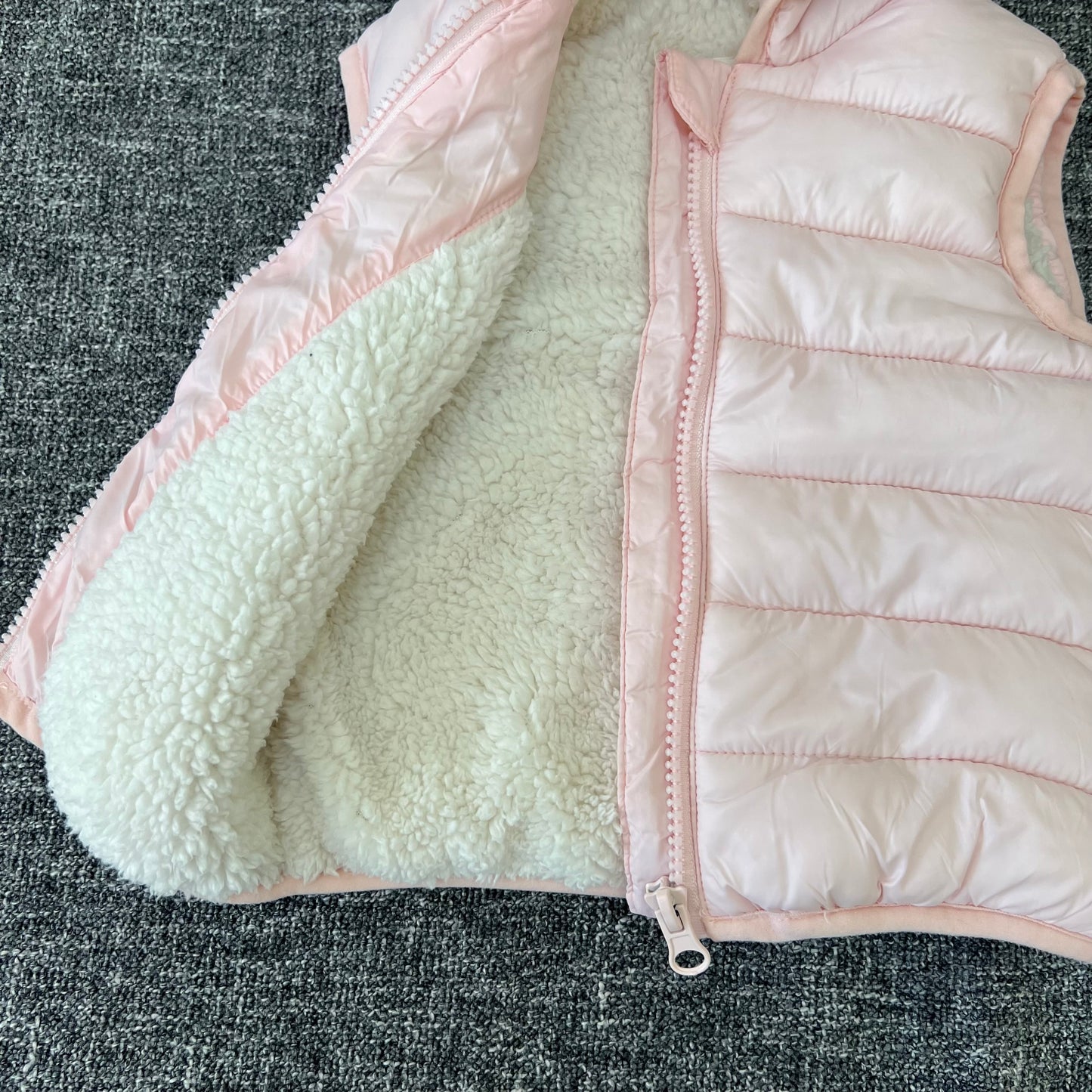 Girls 6-9 Month Pink Warm Lined Gilet