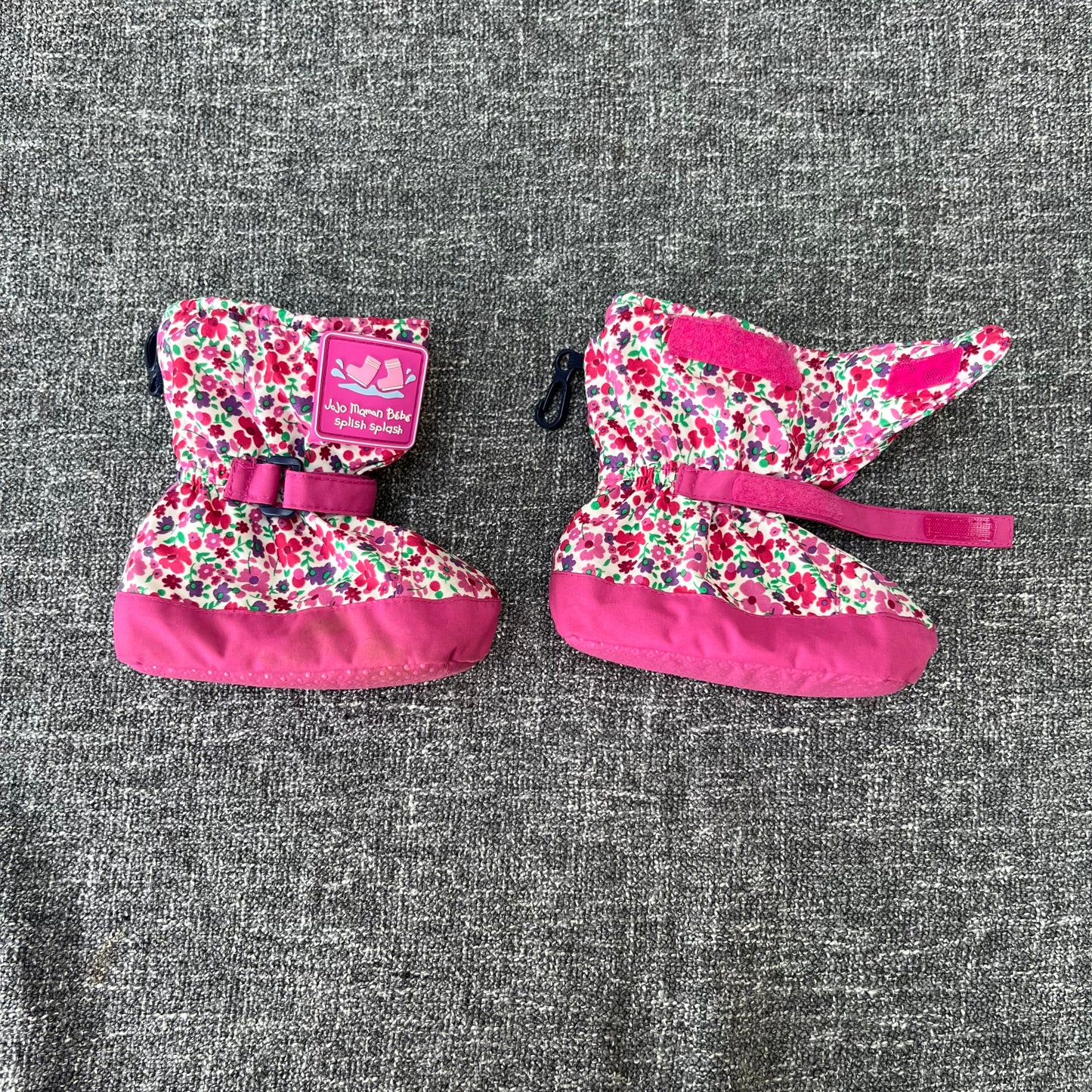 Girls 6-9 Month Pink Floral Print Booties