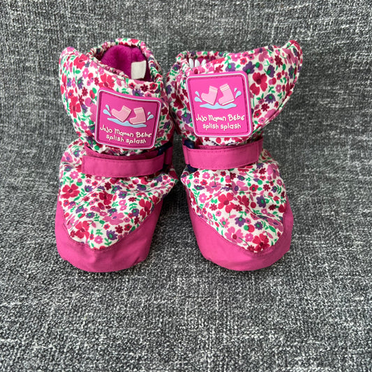 Girls 6-9 Month Pink Floral Print Booties