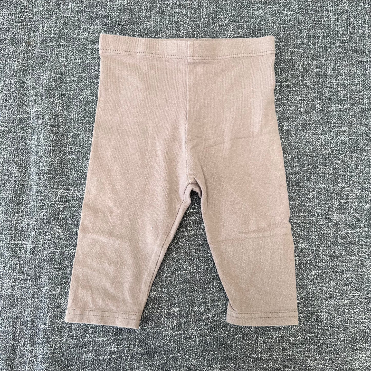 Girls 6-9 Month Plain Light Brown Leggings