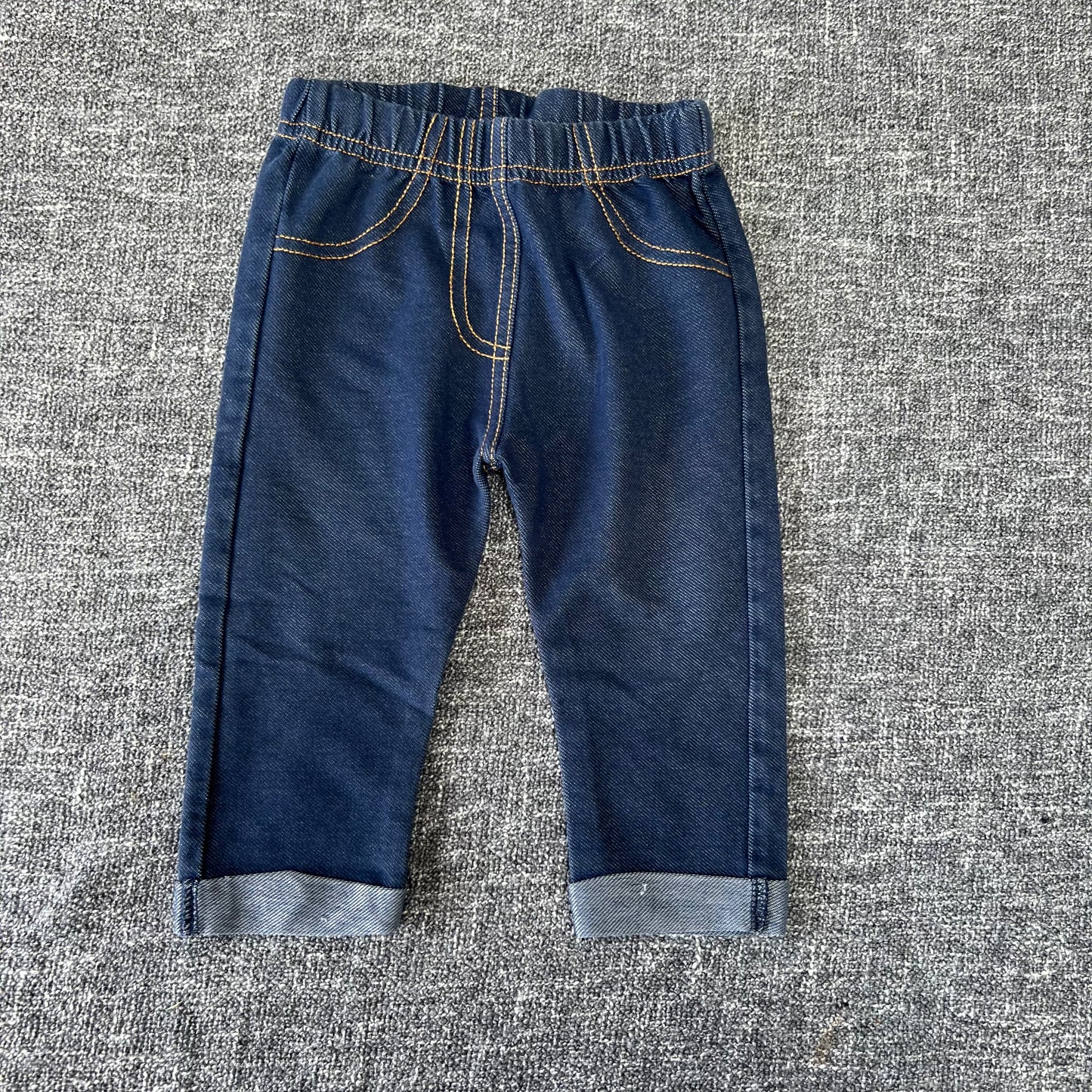 Girls 6-9 Month Blue Denim Style Leggings