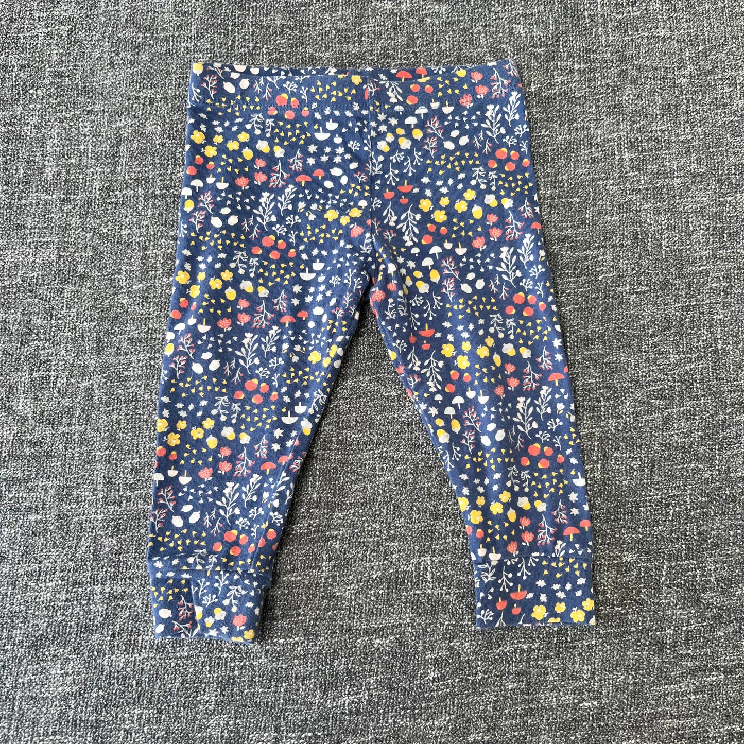 Girls 6-9 Month Blue Woodland Print Leggings