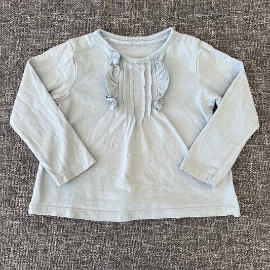 Girls 9-12 Month Light Blue Long Sleeved Top