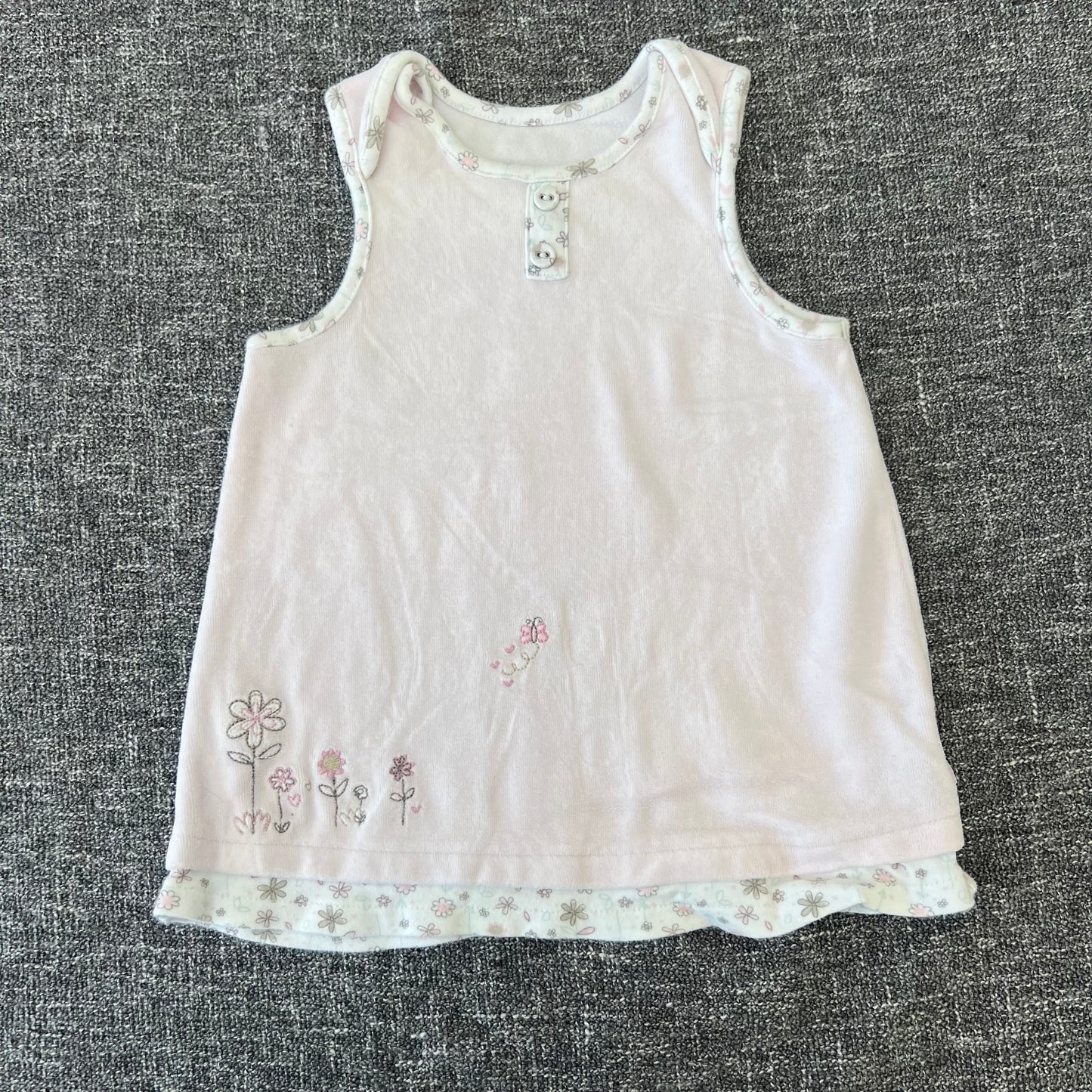 Girls 6-9 Month Pale Pink Valore Pinafore Dress