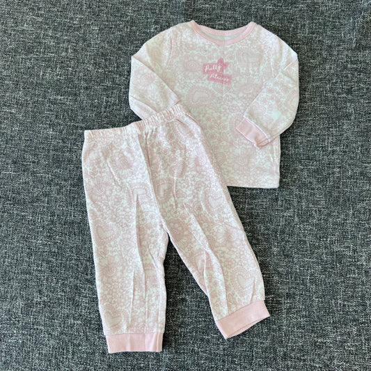 Girls 6-9 Month Pink "pretty Princess" Pjs