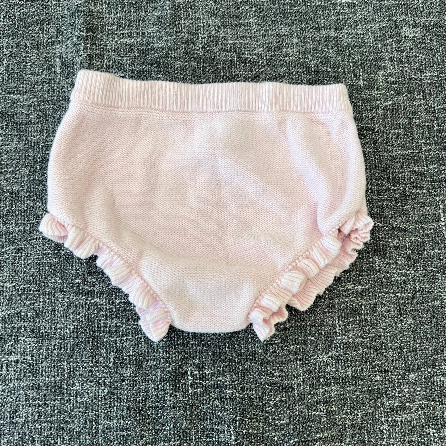 Girls 6-9 Month Pink Knitted Dress Knickers