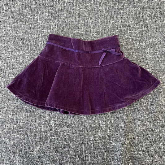 Girls 6-9 Month Purple Velvet Skirt Fully Lined