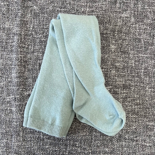 Girls 6-9 Month Plain Green Tights