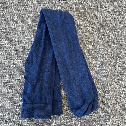 Girls 6-9 Month Plain Navy Blue Tights