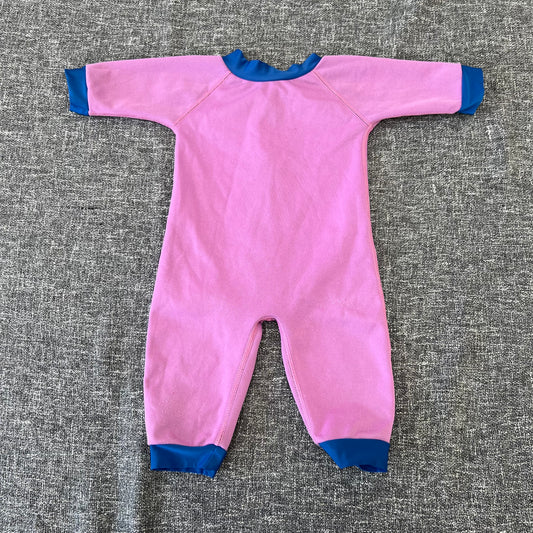 Girls 6-9 Month Purple & Blue SwimWarm Swim All In One