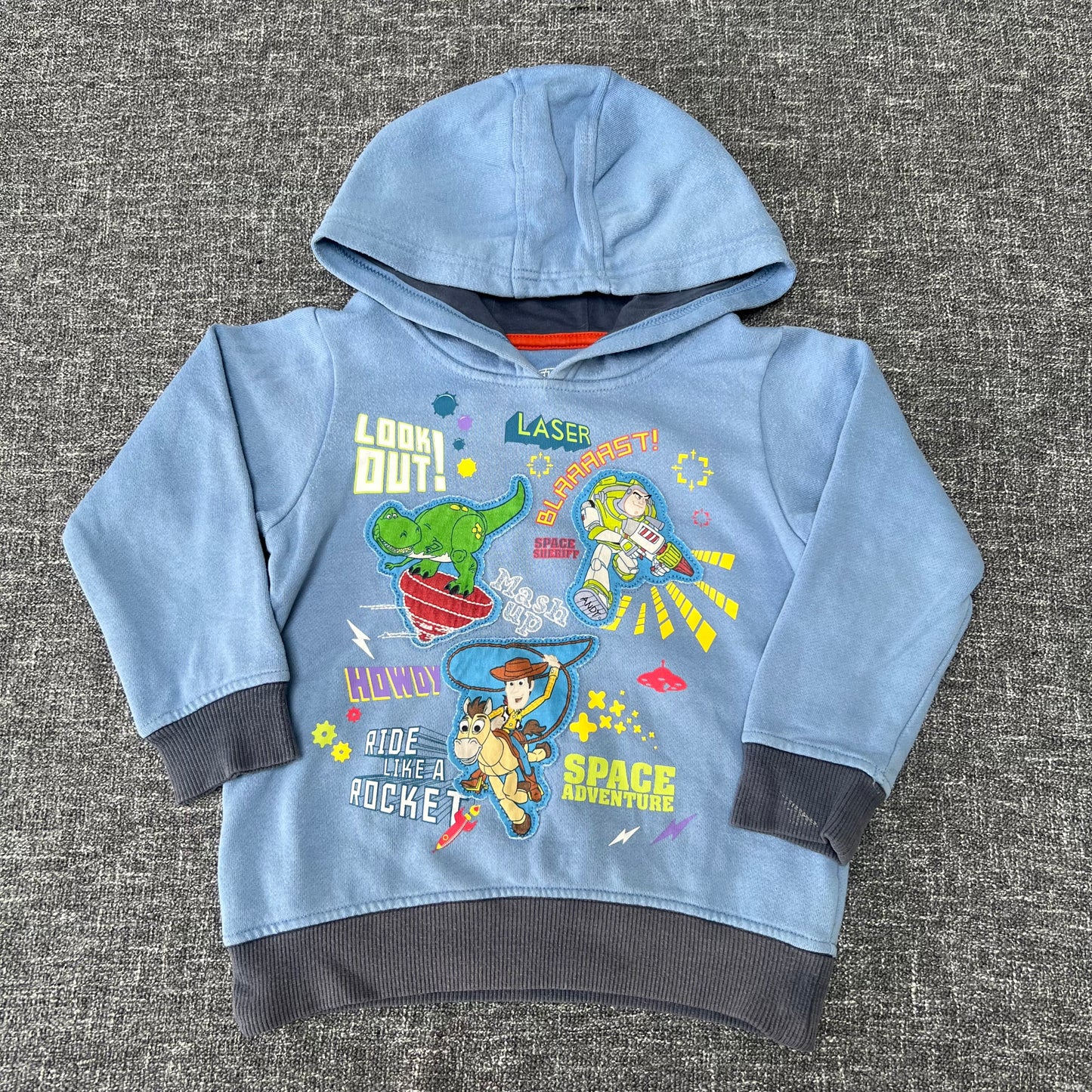 Boys 3-4 Year Blue Disney "Toy Story" Hoodie (PIP)