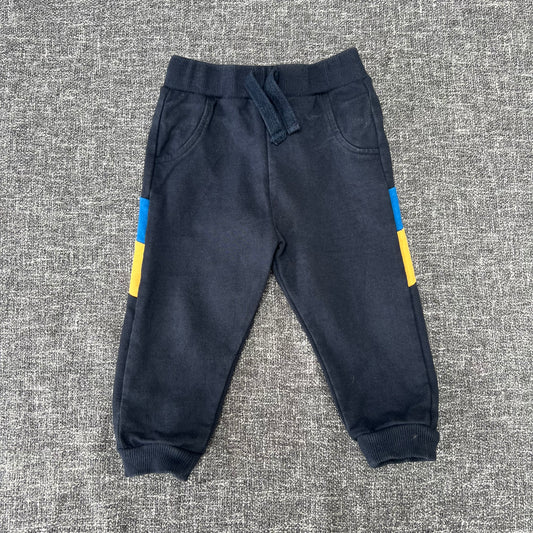 Boys 9-12 Month Blue & Yellow Joggers