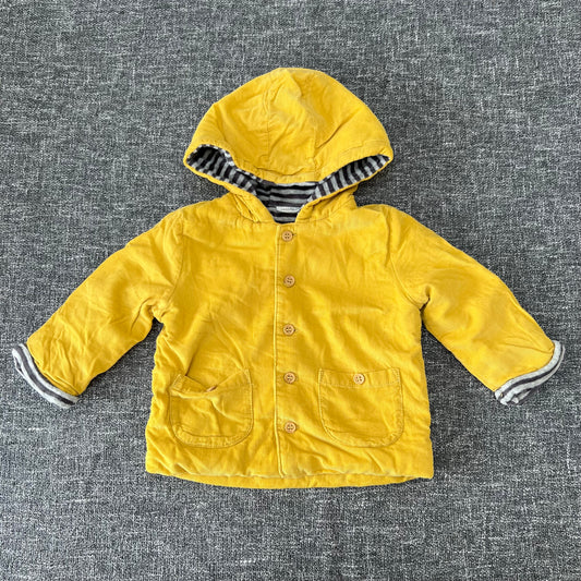 Boys 6-9 Month Yellow Cost Padded Jacket With Hood