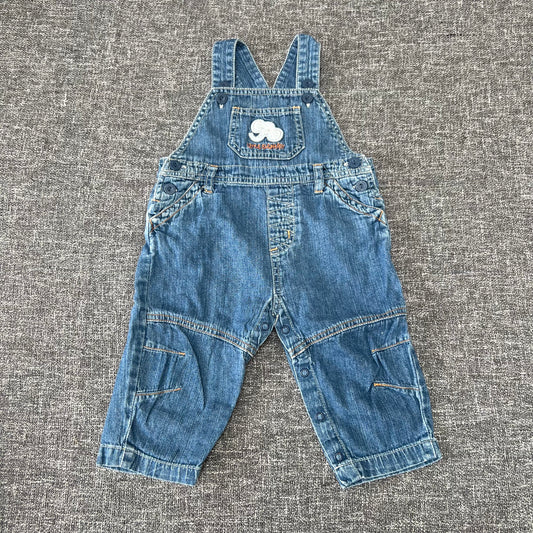 Boys 6-9 Month Blue " Little Elephant" Dungarees