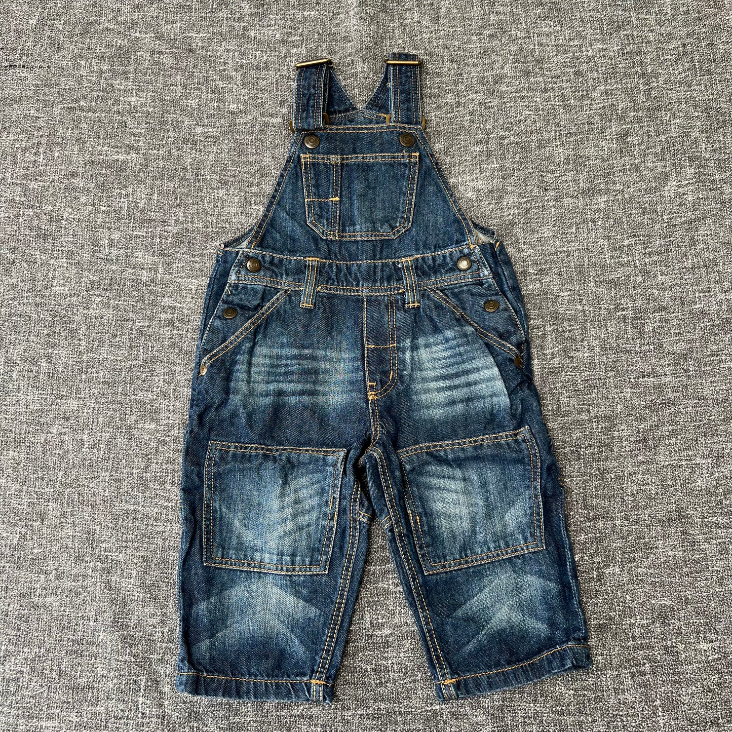 Boys 6-9 Month Blue Denim Dungarees