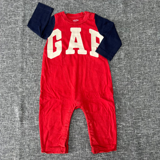 Boys 6-9 Month Red & Blue "GAP" Romper