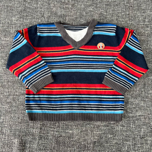 Boys 6-9 Month Multi-coloured Striped Jumper